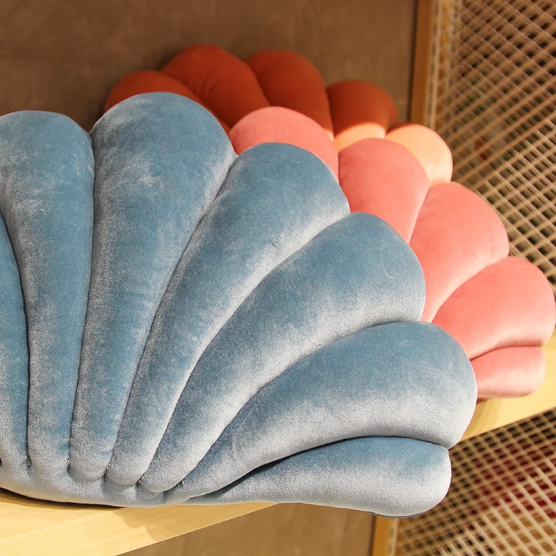 Mediterranean Style Ocean Decor Cushion Shell Pillow