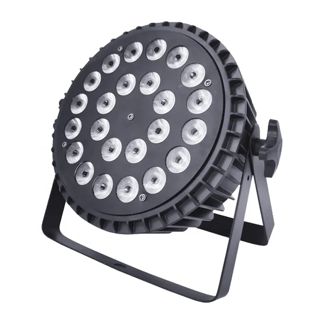 Aluminum alloy Led 24 Flat Par Lights RGBWA UV 6in1 Stage Lights For Wedding Bar DJ Church Effect Equipment