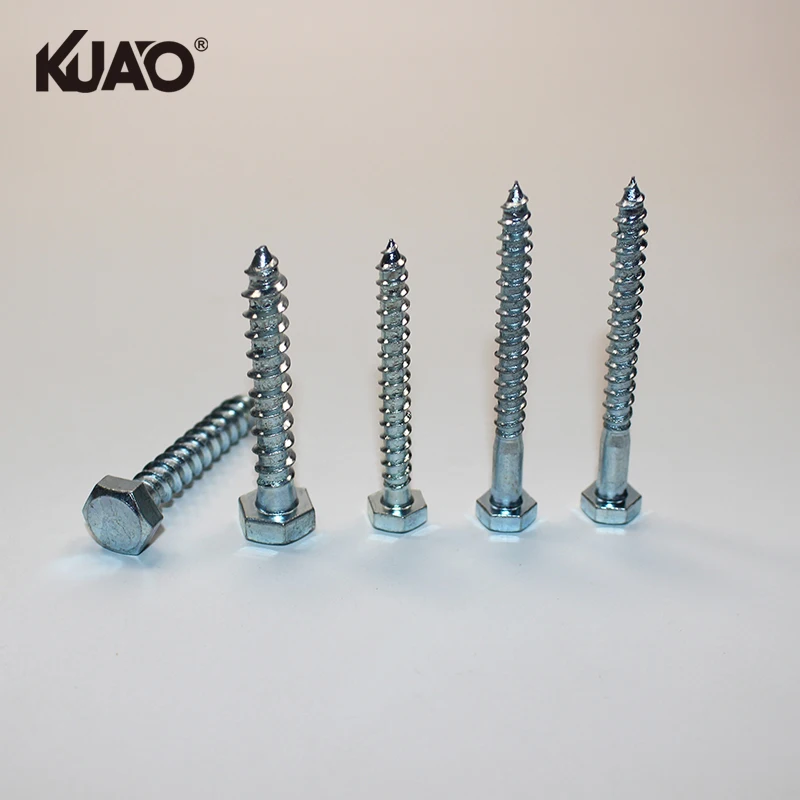 Galvanized External Hexagon Hex Cap Head Self Tapping Screws Hexagon Head Wood Screws