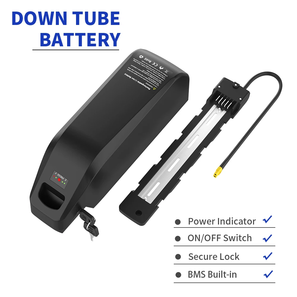 48V 25AH Lithium Bicycle Battery  Lithium 18650 21700  for 8FUN Bafang 48V1000W 750W Motor