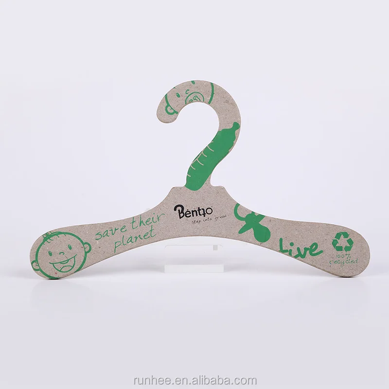 Custom Logo Dolls Clothes Cardboard Hangers Recyclable Paper Pet Hangers