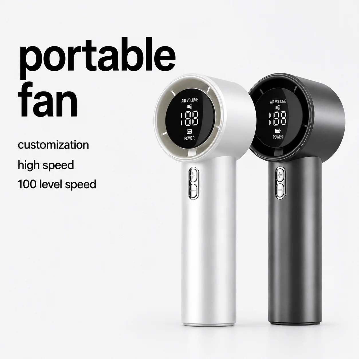 Goal Hot Sale Turbo Wind Speed USB Rechargeable Hand Wearable Cooling Mini Portable Fan