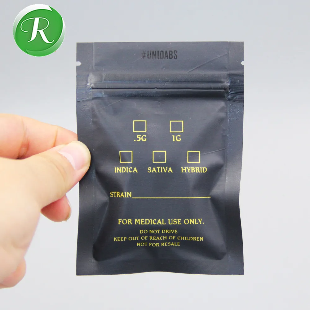 Custom Print Biodegradable Mylar Powder Packaging Plastic Bag for Leisure Food with Ziplock Spot UV Barrier Pouch