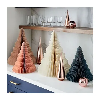 Window Display Modern home bar decoration Paper Christmas Tree For xmas Family decoration christmas decorations outdoor