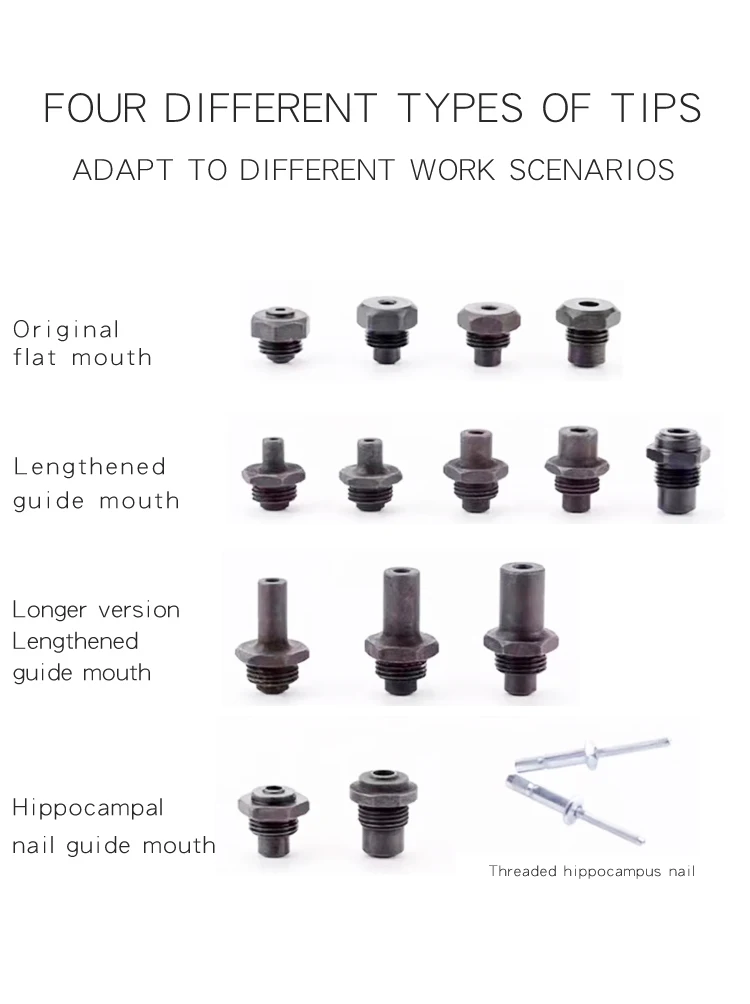 Cordless Lithium Battery Rivet Gun Rl520 Electric Powerful Pull Force