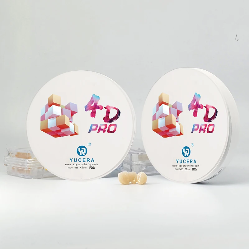 New Design YUCERA 98*14mm 4d Multilayer Zirconium Dental Zirconia Disc for Cad/Cam System