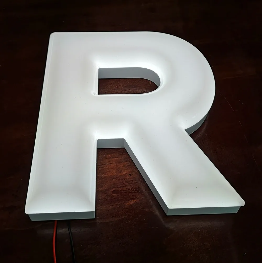 30mm Depth Custom Front Light 3d All Acrylic Led Alphabet Letters