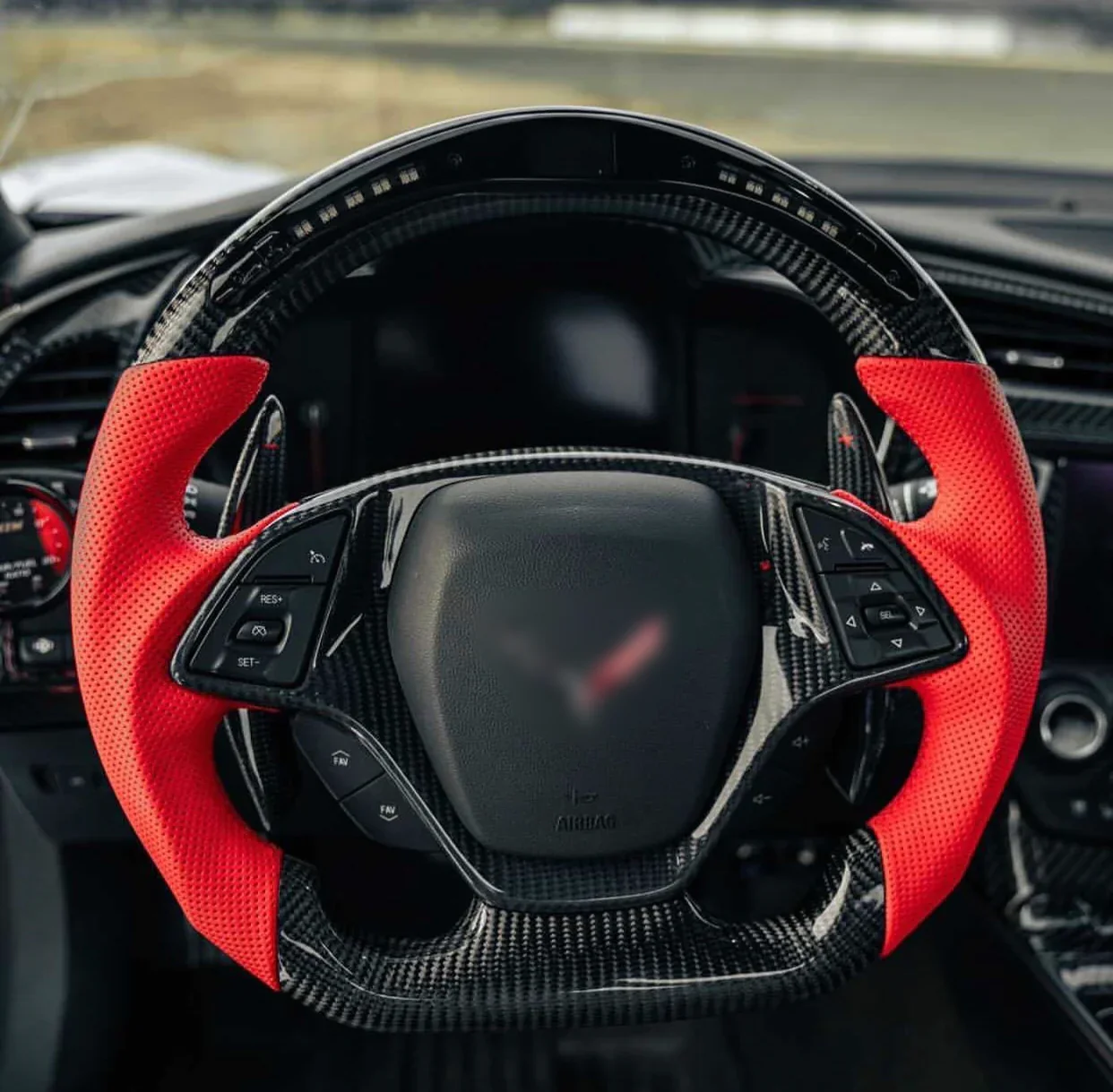コルベットc72014-2019用カーボンファイバーステアリングホイール - Buy C7 Carbon Steering,For Corvette  C7,Steering Wheel Product on Alibaba.com