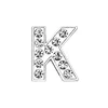 Lettera K in argento
