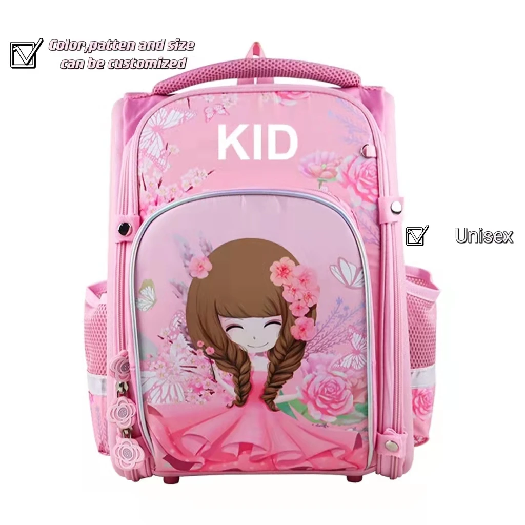 Bsci Iso Lvmh Factory Pink Children Kid School Book Bags Kids Backpack