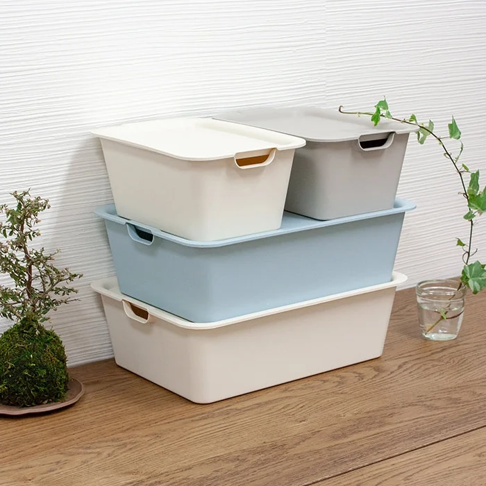 Japandi Matte Bulk Plastic Kitchen Storage Box With Lid White Buy