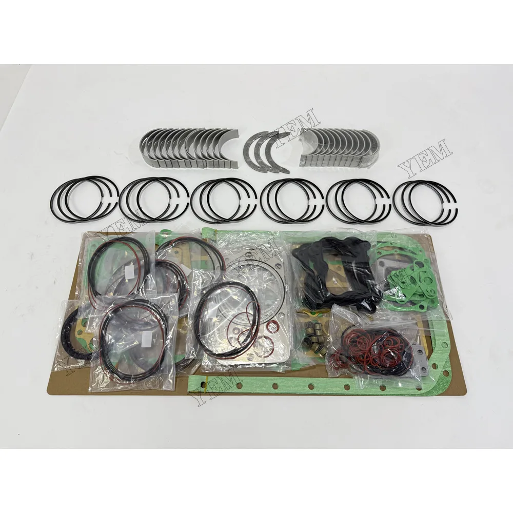 Piston and Rings With Gasket Set With Bearing Set for Mitsubishi 6D20 Engine Rebuild Kit