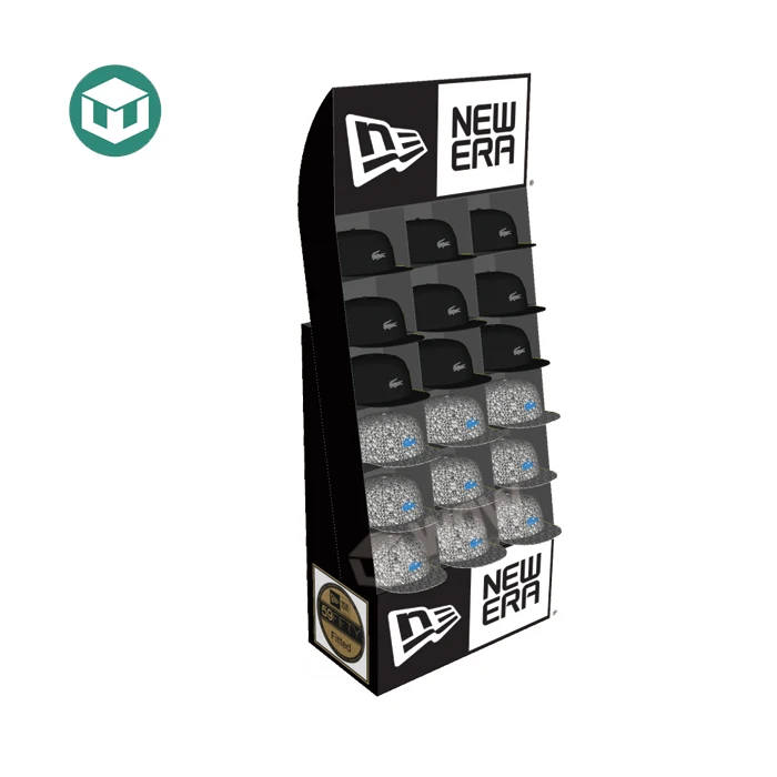 Retail Cheap Free Standing Corrugated Display For Hat,Promotion