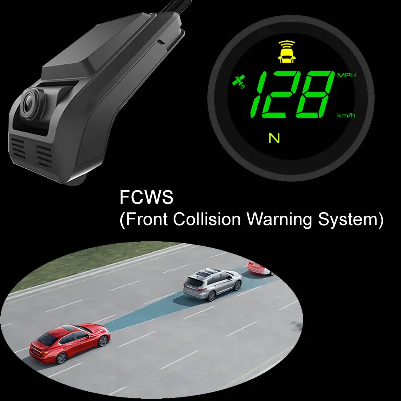 Whole Set 4g Adas Dual Lens Dash Cam With Hud Head Up Display Speedometer Buy Dual Camera Dash