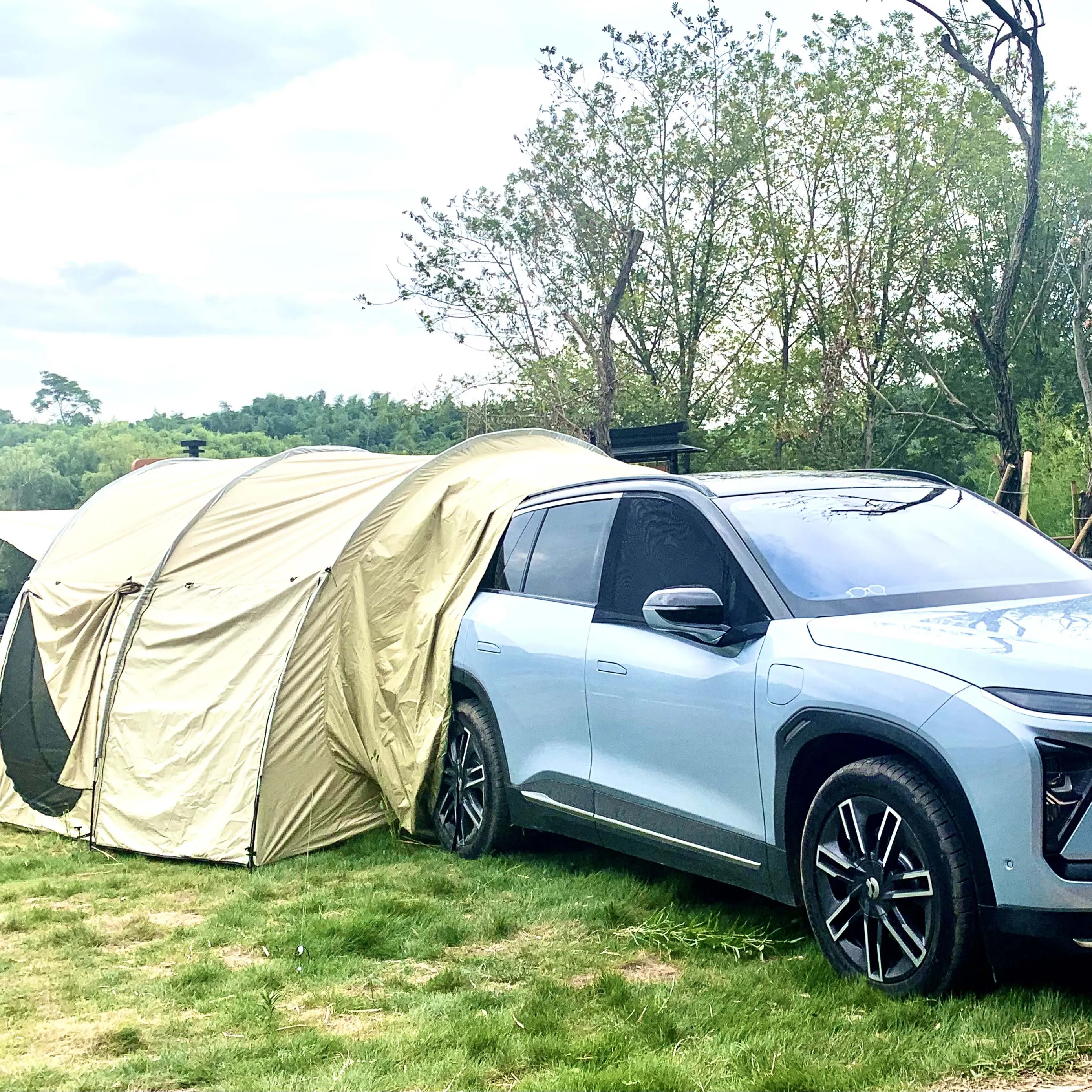 Room Advanced Car Rear Tent,SUV Tents with Spacious Rooms and Large  Awnings Family Camping Tents for Car Camping