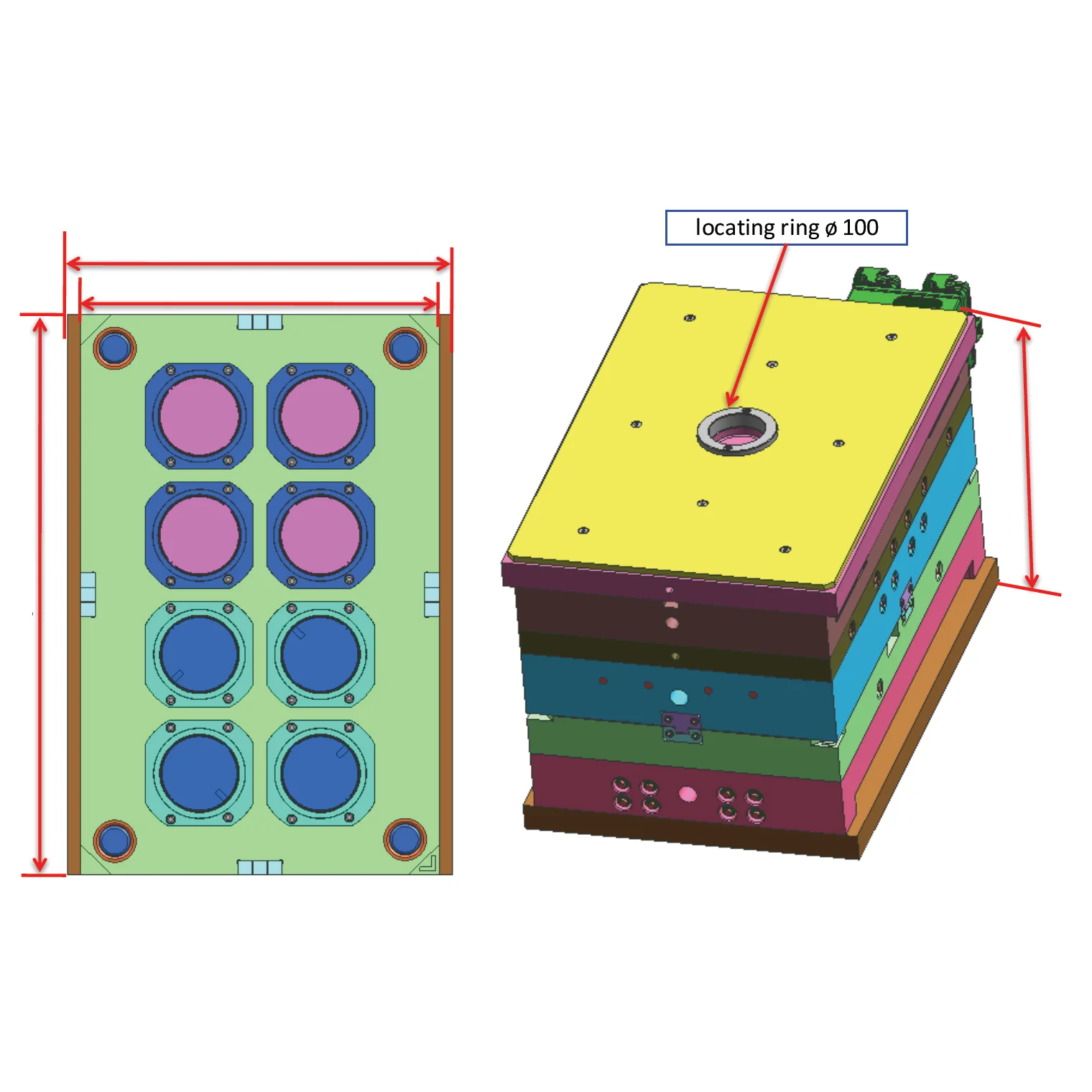 Petri dish injection mold insert part medical injection mould PVC molding mould injection manufacture