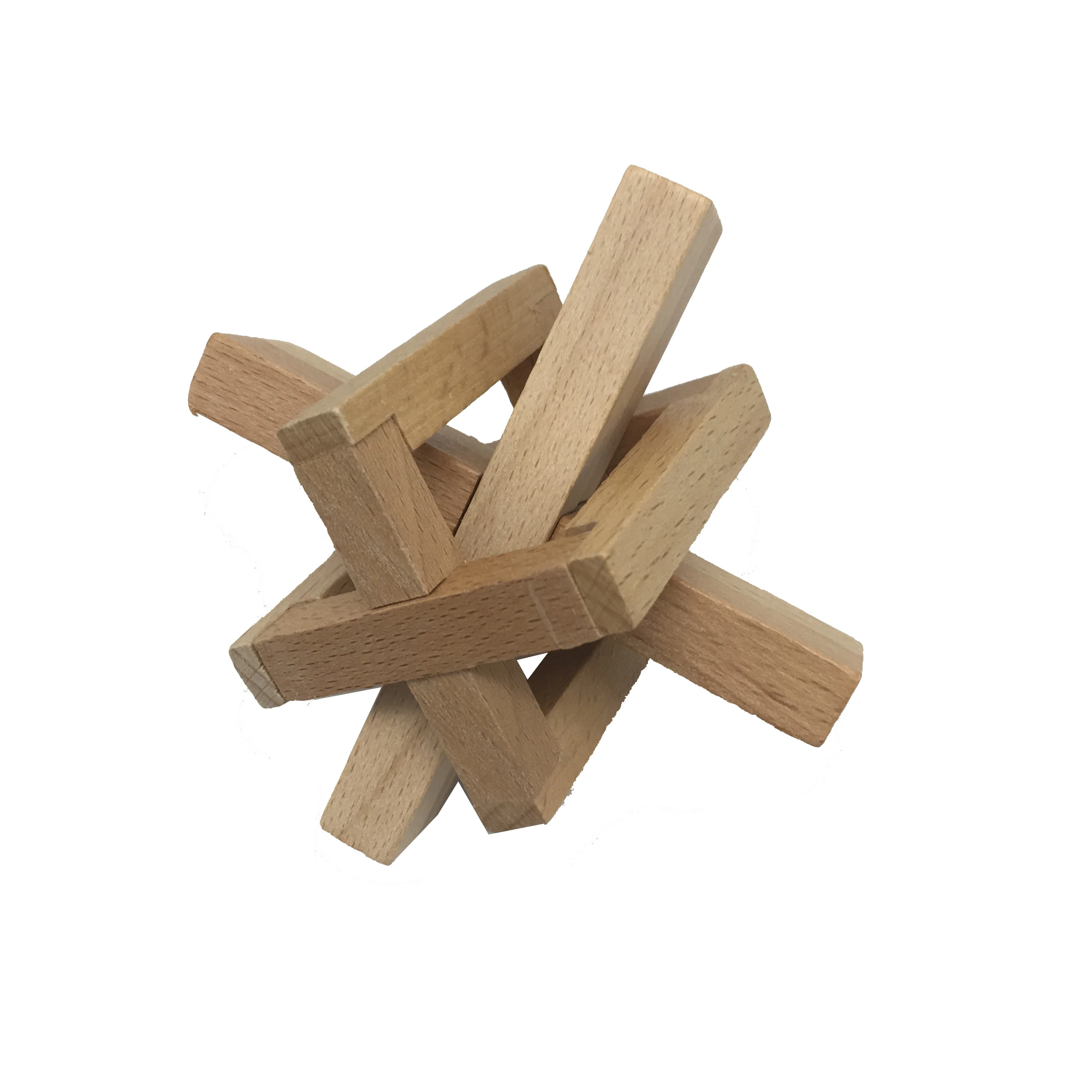 C01306 Wood Disentanglement Game Educational Wooden Toys Brain Teaser ...
