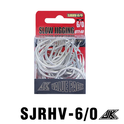 JK 5 Packs Slow Jig Hook Metal Jig Auxiliary Hook 3/0 4/0 5/0