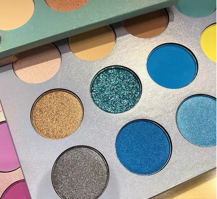 Красивая глазурованная 4-слойная тетрадь для век 60 цветов матовая блестящая палитра теней с высоким пигментом частная