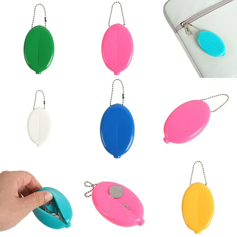 PVC Mini Oval & Round Coin Purse Wallet with Customizable Logo preview 4