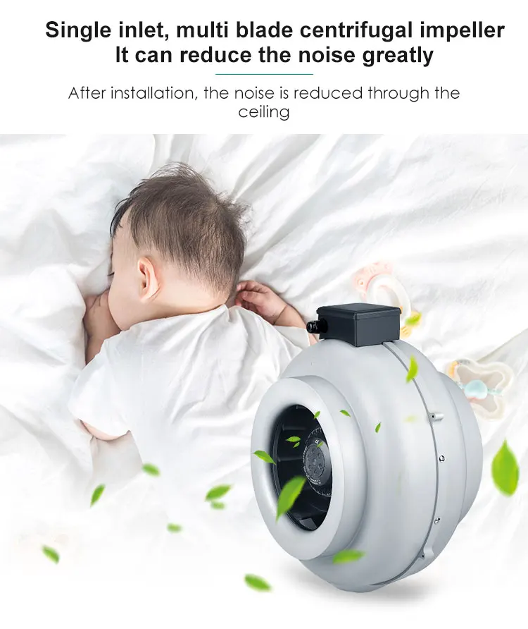 Plastic Centrifugal Duct Fan, Inline, 220-230V - detail 20