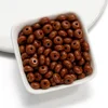 Acrylic flat beads - coffee color