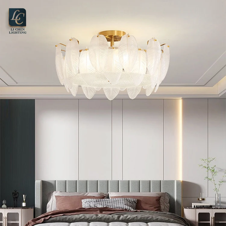 P0017 New Product Indoor Decoration Living Room Dining Room Glass Modern Chandelier Light