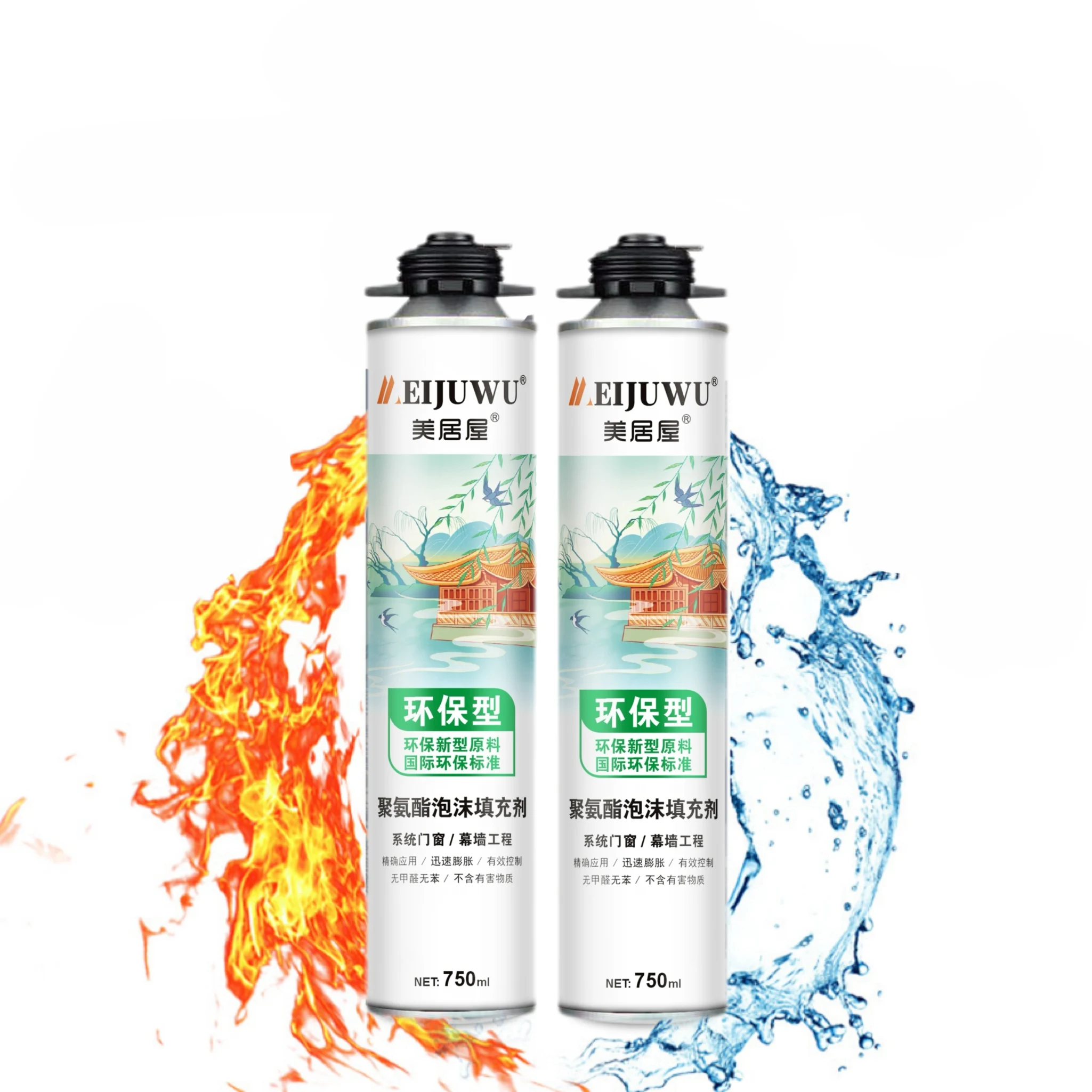 750ml Polyurethane Liquid Construction Expansion Foam Economical Price for Installation Woodworking and Packing Work