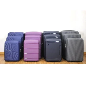 20 to 31INCH DOUBLE WHEELS 12PCS OEM ODM SEMI FINISHED PP SUITCASE DURABLE HIGH QUALITY