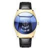 Blue Gold-Leather
