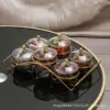 Plastic round bowl - smoky gray