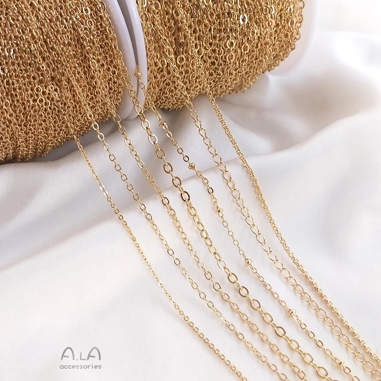 Buy 14k Real Gold Plated Chain,Necklace 