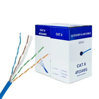 High-speed Cat6 Lan Cable Cat 6 Ethernet Cable Cca 25awg 2pr 4pr 305m ...