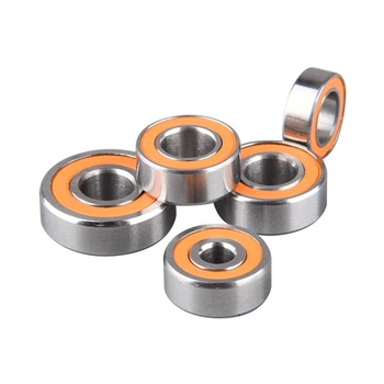 boca bearing abec 7 ceramic orange seal fishing reel bearing 3x10x4 mm Hybrid Bearings The inner and outer rings / retainer are made from stainless steel BOCA ABEC 7 CERAMIC BEARINGS