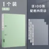 Green 2-hole folder with 100 loose leaf bags