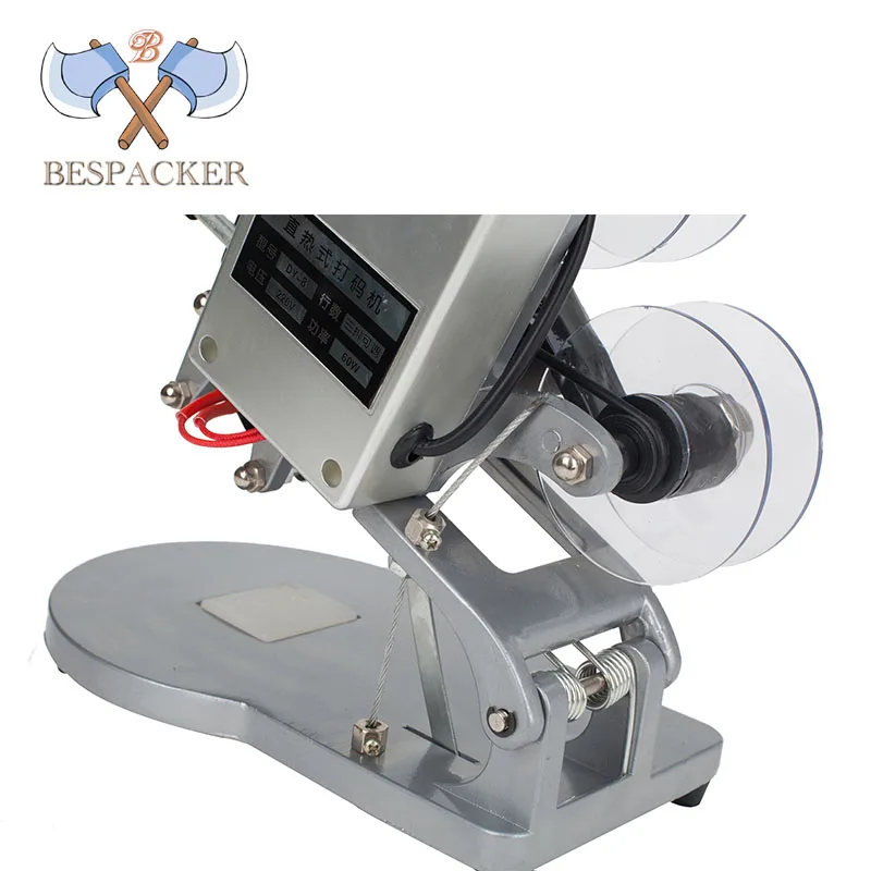 Bespacker DY-8 Manual Hand Impulse Printing Machine Hot Stamping Machine Expiry Date Coding Machine Inkjet Printer