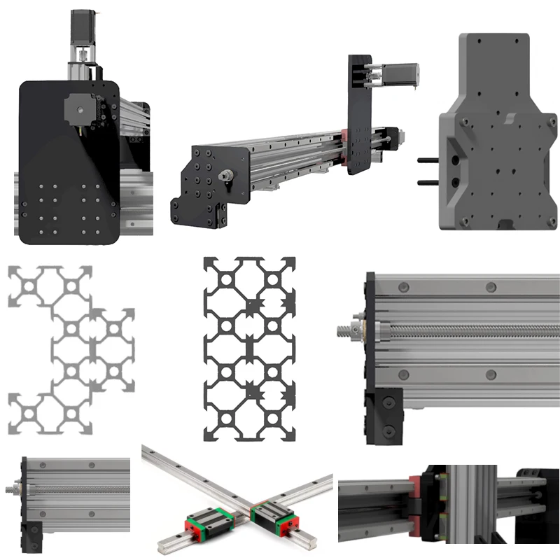 QueenBee PRO CNC linear rail upgrade Mechanical CNC Wood Router kit with Tingle Tension System Screw Driven CNC