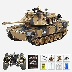 Tank Toy Rc Tank Airsoft 1/18 RC Tank 15 Channel Smoking And