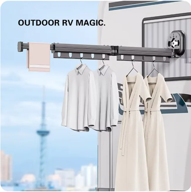 Wall Mounted Clothes Hidden Clothes Rack Wall Mounted Overhead