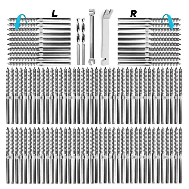 FULE Free Sample Tensor for Balustrades Fence Railing Accessories Outdoor Tensioners Stainless Steel Stair Deck Cable Railing