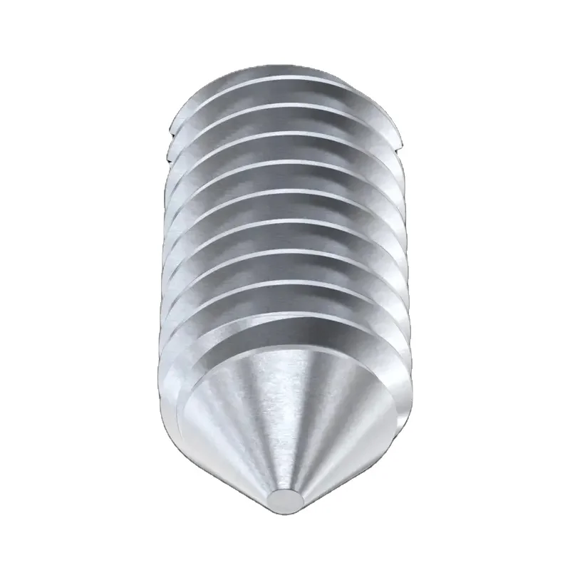 Custom M2 2.5 M3 M4 M5 M6 DIN551 Stainless Steel Grub Screws M2 X 6mm Slotted Head Cone Point Set Screw