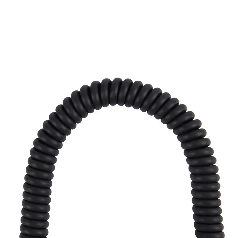 Replacement Spring Coiled 6.35mm Aux Cable Extension Cord for Pio Neer DJ HDJ-X5 HDJ-X7 HDJ-X5 BT Headphones