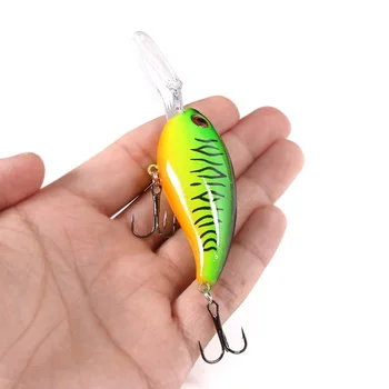 Hot Sale 10cm 14g Artificial Hard Plastic Crank Baits Deep Diving Wobbler Crankbait Fishing Lures with Long Tongue Board – Hard Lure – view 3