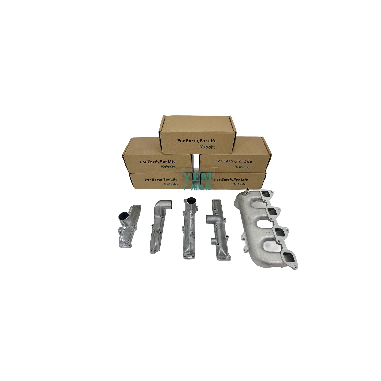 V2203 V2403 V2607 V3300 Intake Manifold for Kubota Engine Repair Kit Machinery Engine Spare Parts