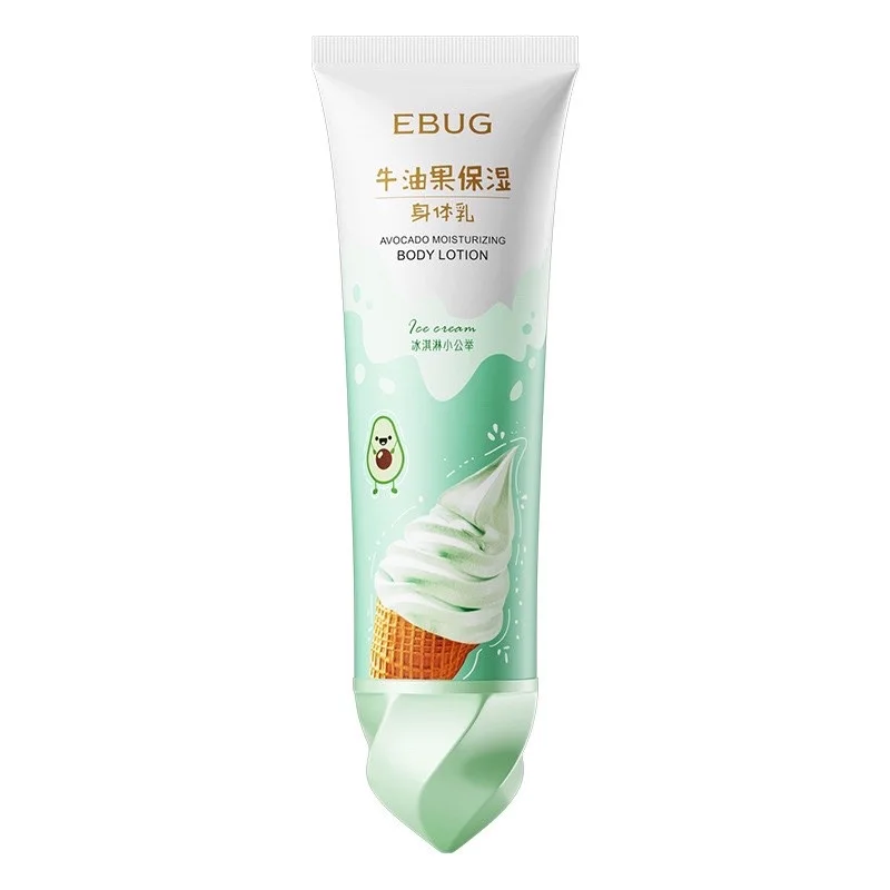 EBUG Milk Peach Avocado Hydrating Moisturizing Body Cream Skin Care Whitening Smooth Organic Natural Beauty Body Lotion 120g