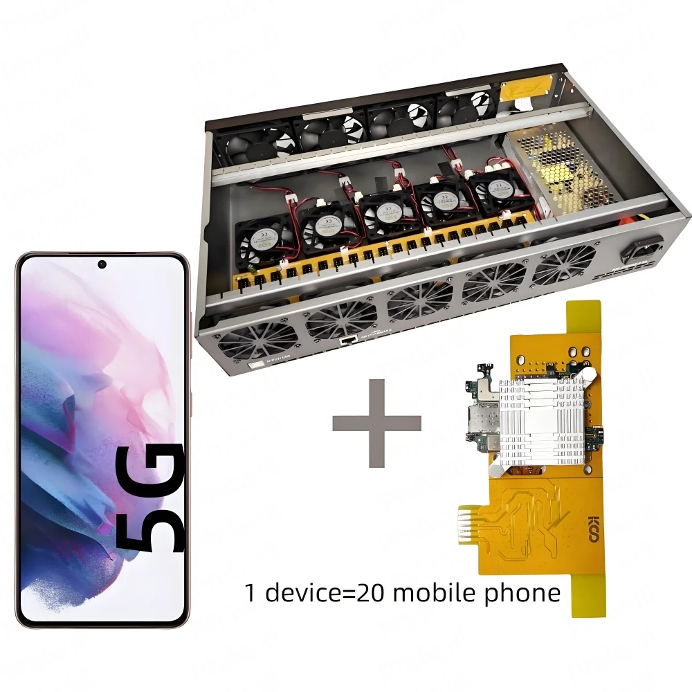 Android Box Phone Farm - 128 PCS Smartphone Control Equipment