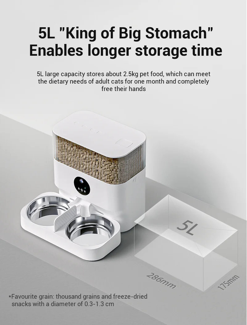 Purrini Oem Odm Feeder Pet Automatic Smart Microchip Wifi Remote