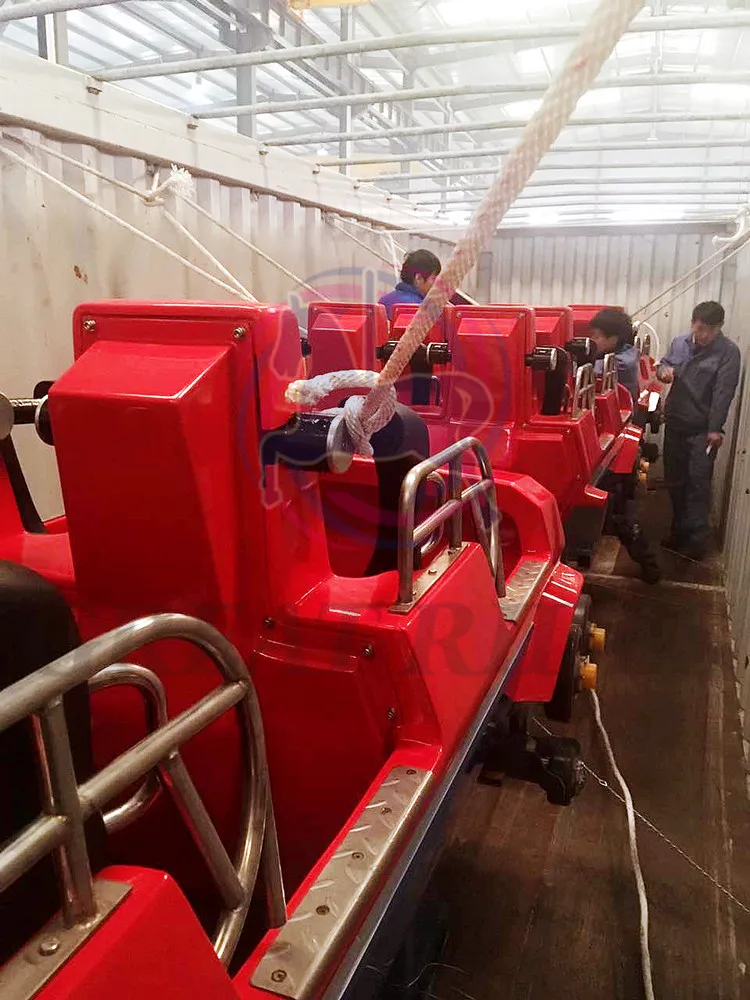 Large Overlapping Roller Coaster Amusement Park Ride Manufacturer Thrill 6 Loops Zip Line Roller