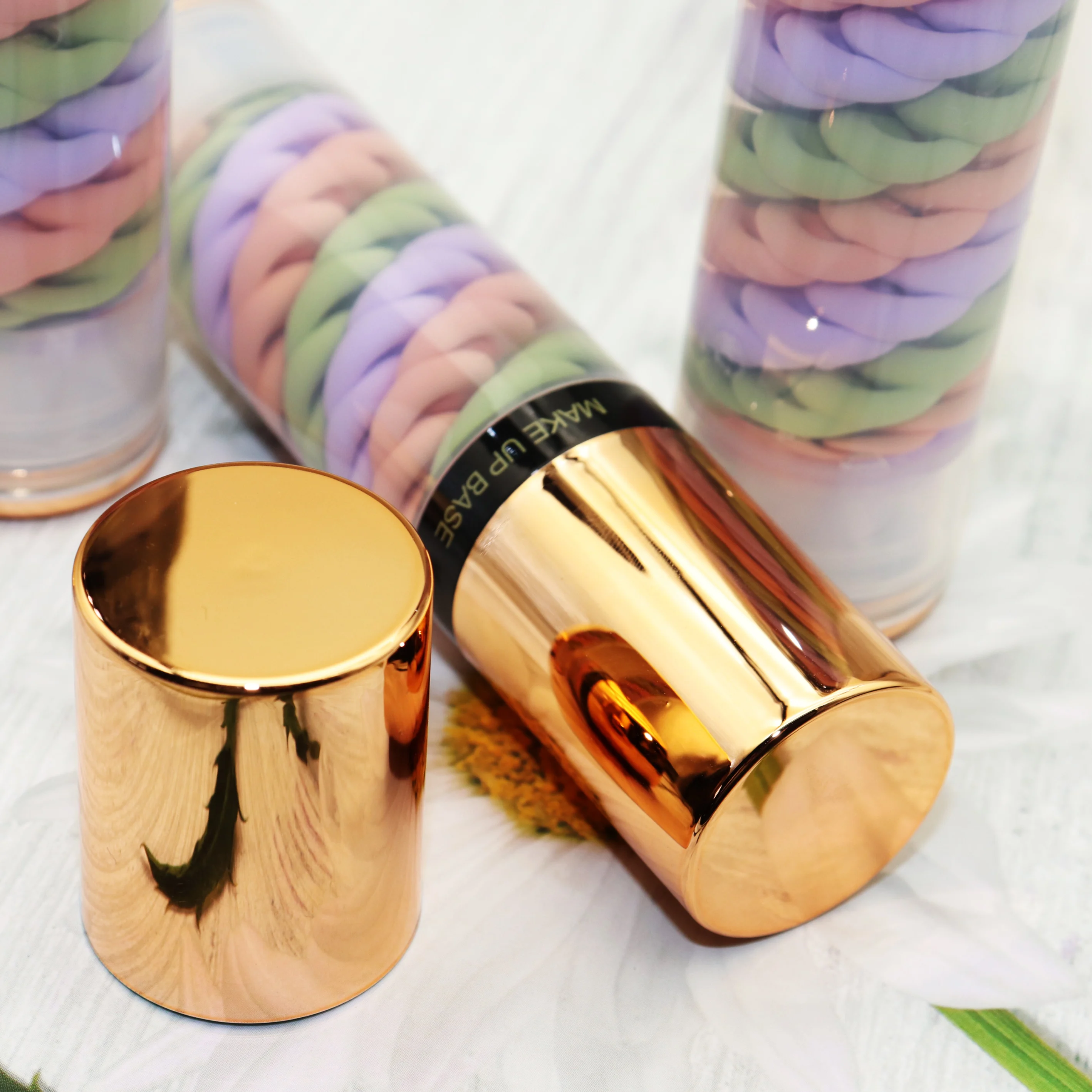 Primer Makeup Base Private Label Foundation Sunscreen Skin Base Rainbow  Three Color Cream Makeup