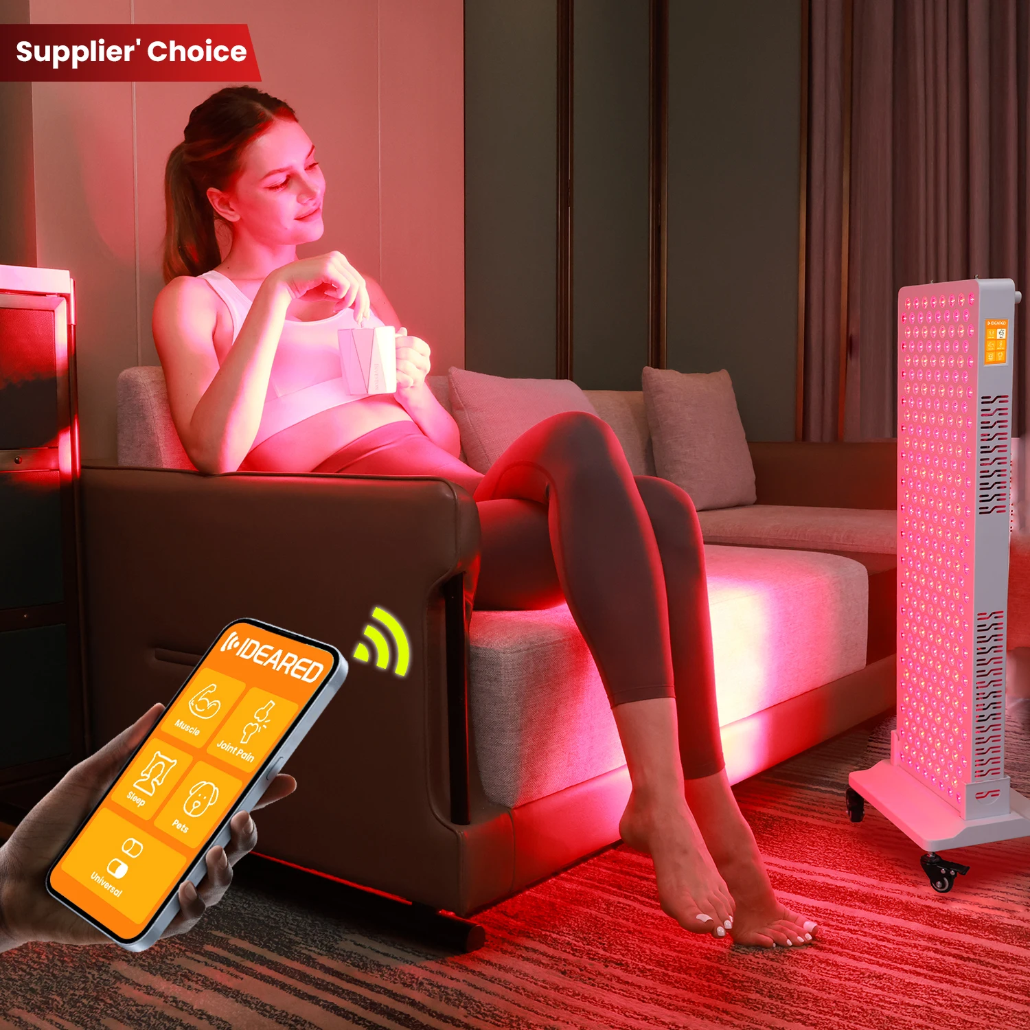 IDEATHERAPY RLPRO300MAX New Standing Dual Chips Infrared Light Therapy Device 630 670NM Red Light Touch Screen App 810 1060NM